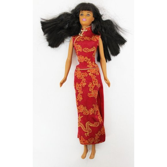 Barbie Disney Doll Clothes Dress Lot Cinderella Wedding Mulan Princess Dog - Picture 6 of 12